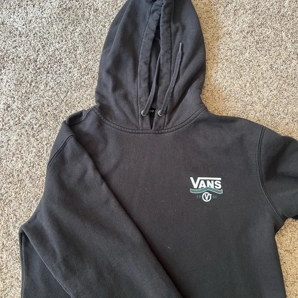 Vans Men's Black Hoodie Sweater - Picture 2 of 4